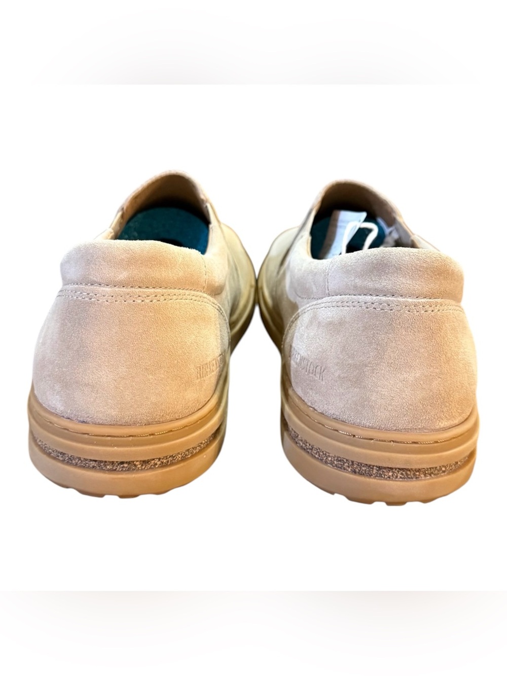 Birkenstock Oswego Suede Slip-On Shoes Sandcastle Beige Neutral Men’s Size 11 - Picture 2 of 11